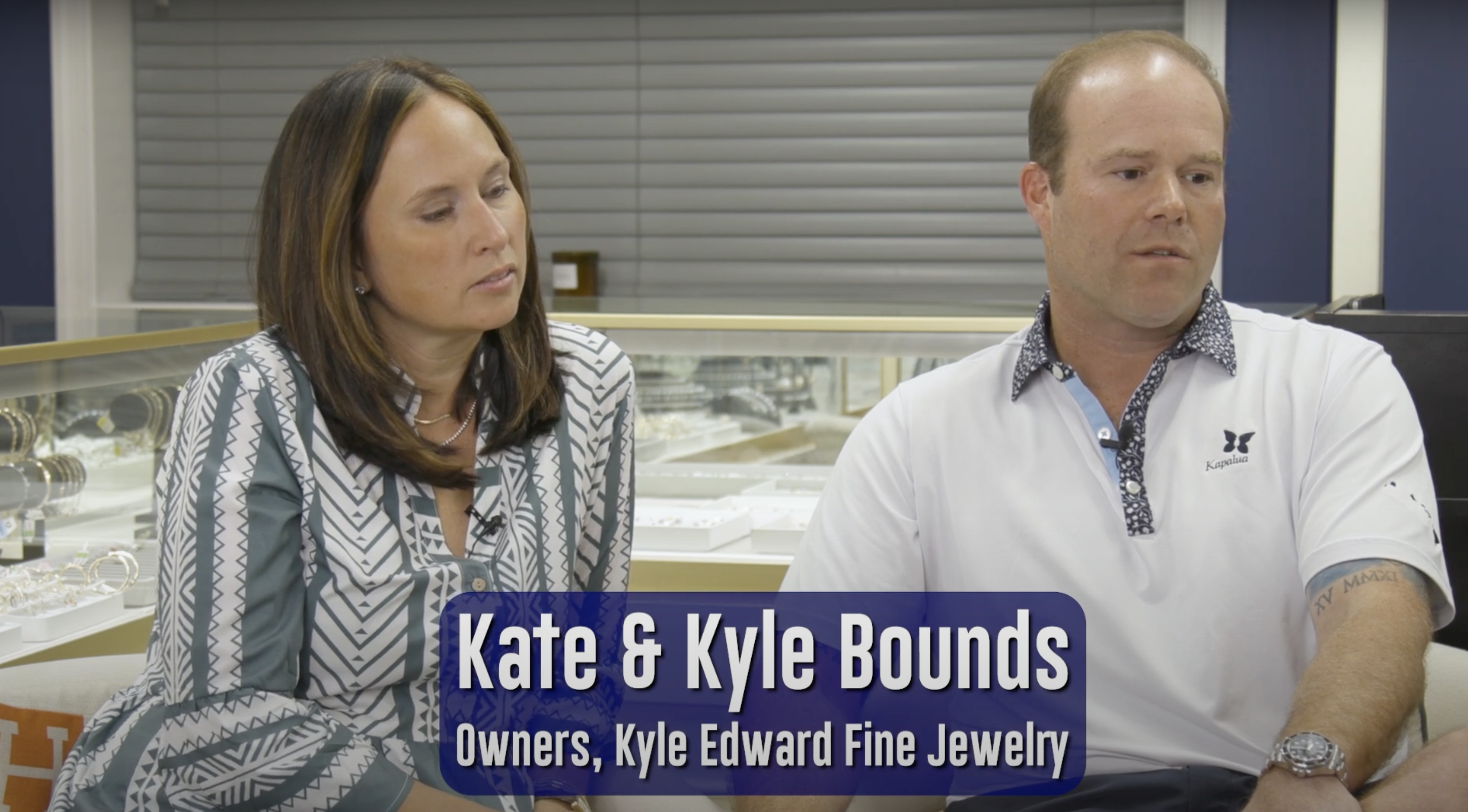 Still image from the video about the jewelry sale at Kyle Edward Fine Jewelry